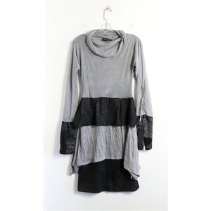 Batista Me by Caty Liesca dress gray long sleeve art to wear 1 Wednesday Addams